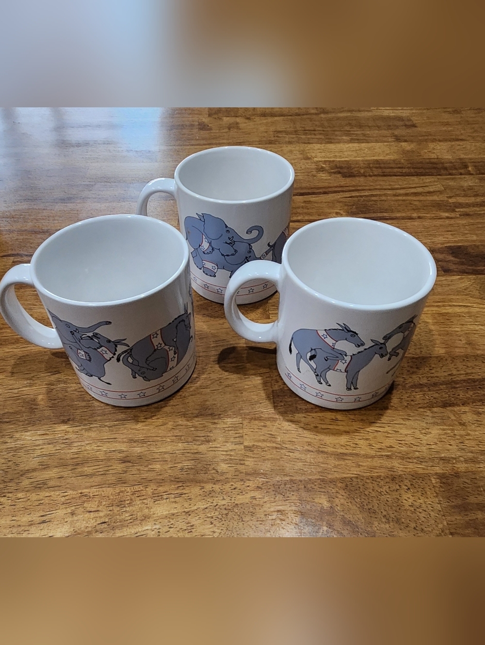 Vintage Taylor Ng 1979 Naughty Politcal Mugs Set Of 3